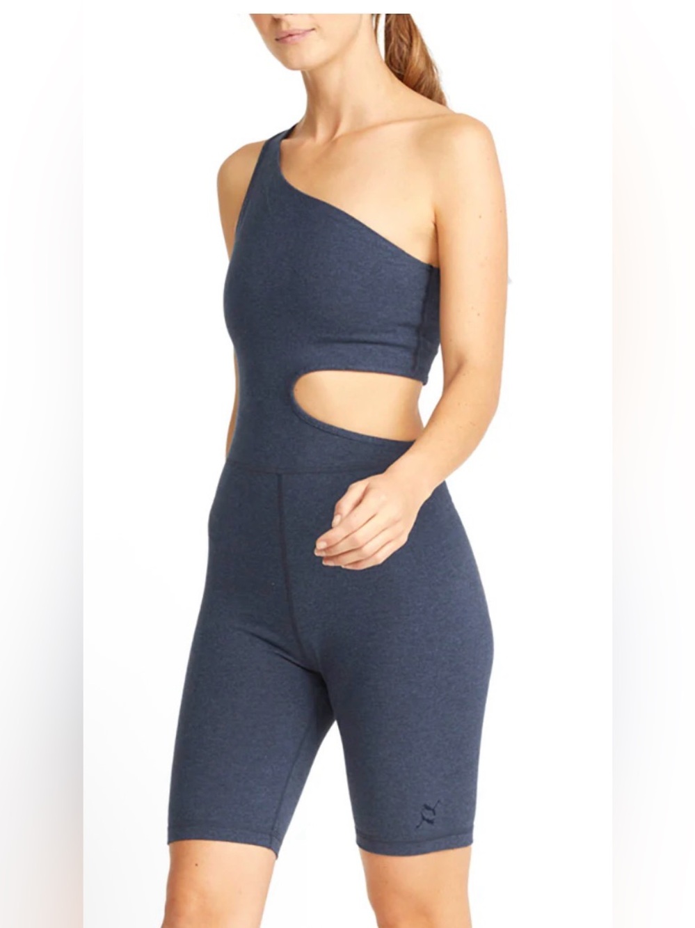 Puma brand new with tags size Merium One-Shoulder Cutout Navy Active Romper